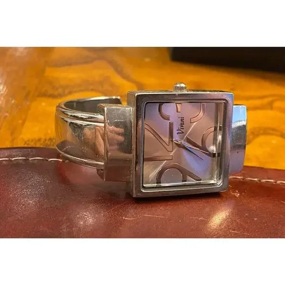 women's 27mm silver Tone Vivani Bangle Watch - Picture 2 of 3